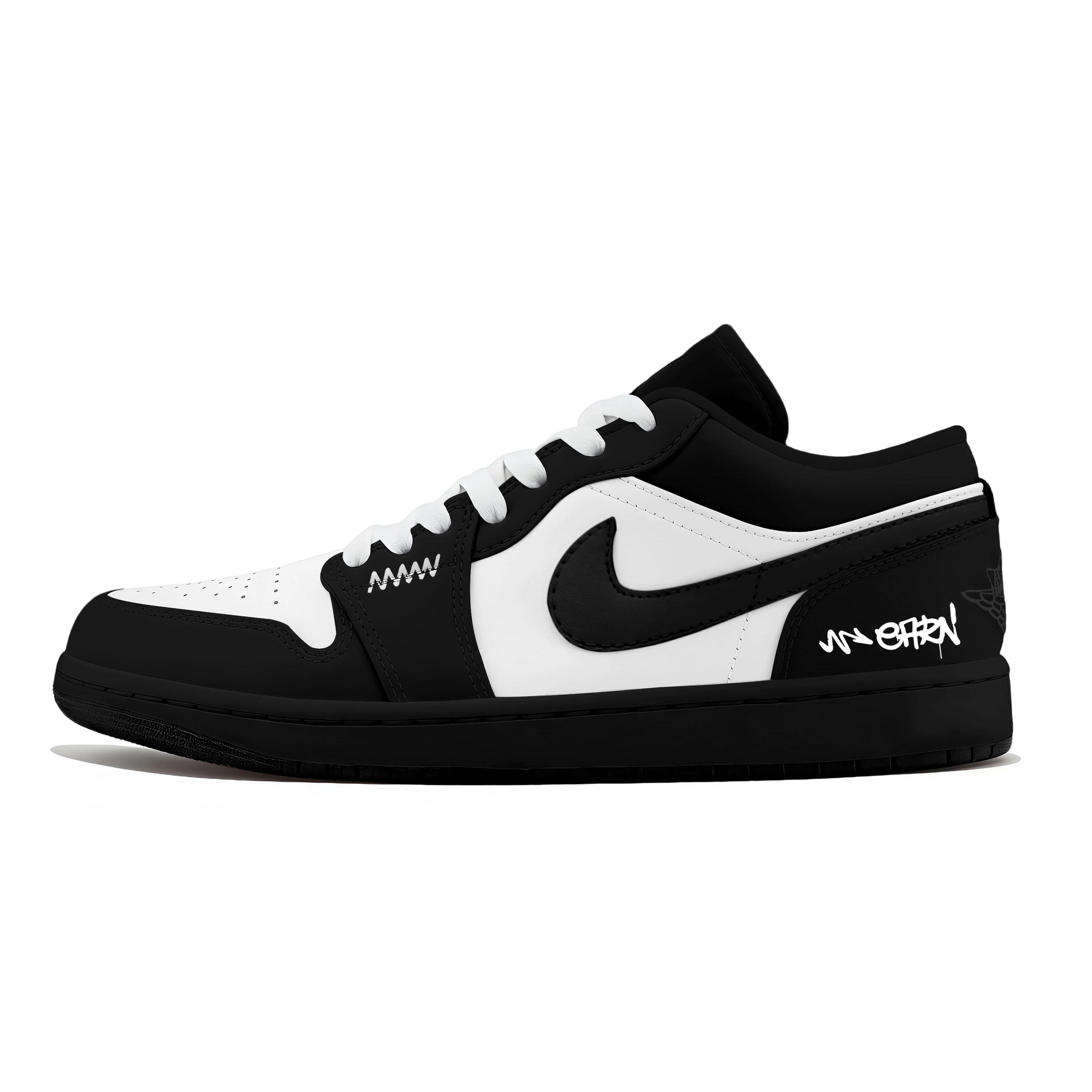 

Jordan Air Jordan 1 Shadow White Cushioning Abrasion Resistant Low top Vintage Basketball Shoes Unisex Black Gray 553558-093(Team1946-) 44.5