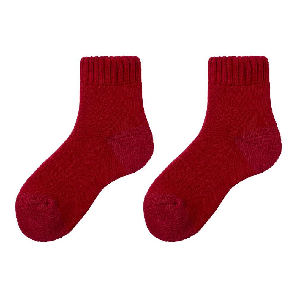 Gunze AGW504 Fire Acedron Warm Short Cold Weather Dark Red Women's Socks, Moisture-Wicking, Heat-Retaining, Length, Protection,