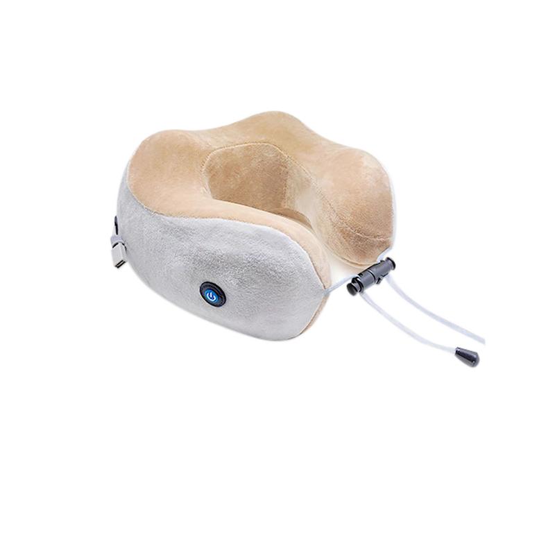Electric Massage Pillow Neck Relaxation Tool U-shaped Fits the Neck Suitable for Travel Home Massage Single Button Operation
