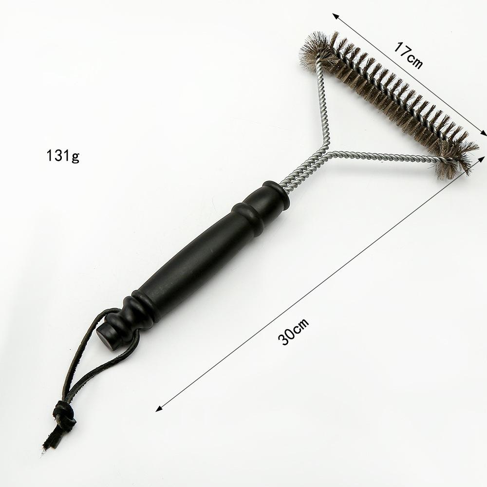 

Аксессуары для барбекю Чистящие щетки Инструмент Гриль Барбекю Нержавеющая сталь Щетина Антипригарный Мощный Грилинг Кухонные щетки