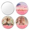 Portable Folding Rose Mirror: Compact HD Double-Sided Makeup Mirror with Flip-Top Design