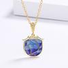 Elegant and Elegant Korean Version of The Ultra-shiny Geometric Enamel Pendant Handbag Handbag Necklace