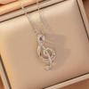 [Titanium Steel] Necklace Women's Copper Micro-inlaid Electroplating Advanced Sense Delicate Clavicle Chain Jewelry