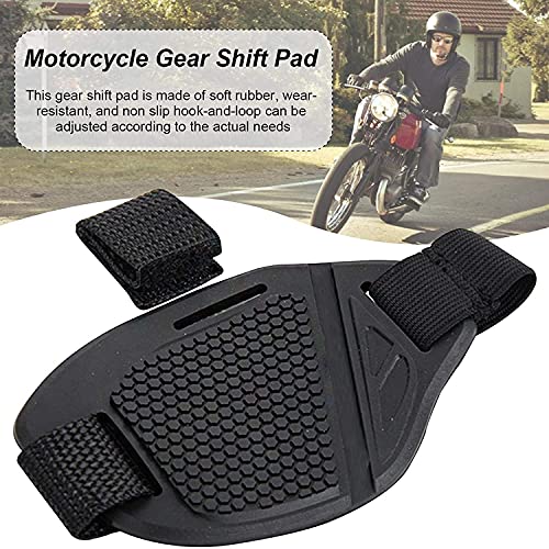 2 Stück Motorrad-Schuhschoner - Schwarze Gummi-Schalthebelschutzpads mit Anti-Rutsch-Griff für Reitstiefel Tägliches Schalthebelschutz-Zubehör