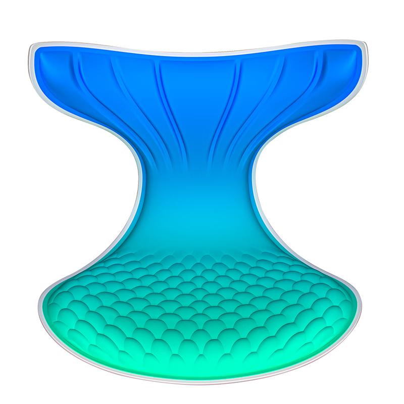 Mermaid Style Ergonomic Memory Foam Lumbar Support Cushion