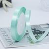 Factory Wholesale 1.5 Inches Single Sided Pastel Satin Ribbon Decorative Polyester Fabric Solid Logo Hair Gift Decoration