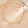 SHIXIN Sexy Metal Flower Circle Carved Chain Waist Belly Chains Women New Summer Bikini Adjustable Belts Party Body Jewelry Gift