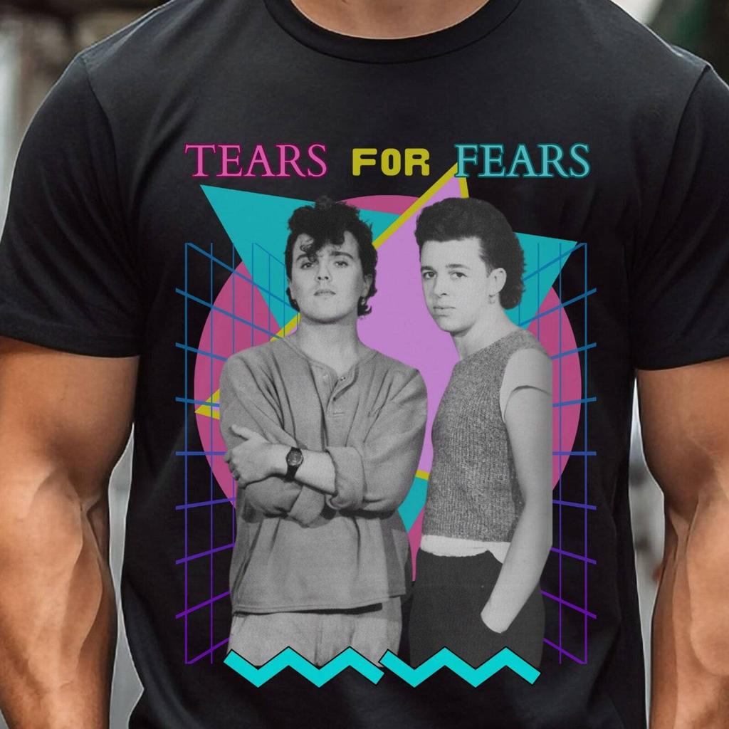 TEARS For FEARS T-Shirt Tshirt T-Shirt Tee Shirt Band-T-Shirt 1980er Vintage Ästhetik