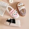 Cute cotton slippers women's winter outdoor wear indoor thick-soled warm confinement shoes