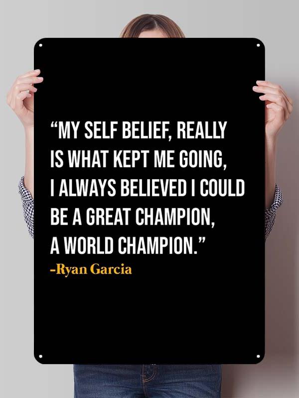 Ryan Garcia Boxer Metal Signs Aesthetic Room Decor Men Custom Boxing Poster Tin Plates for Man Cave Wall Art Vintage Metal Plate