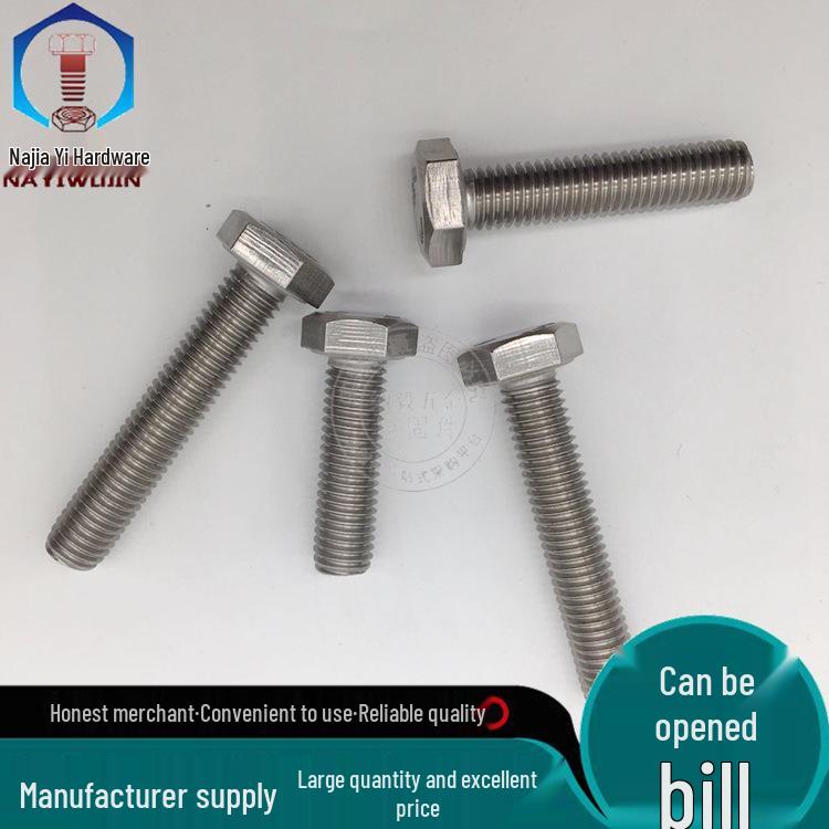 304 Stainless Steel M18 Hex Head Full Thread Bolts