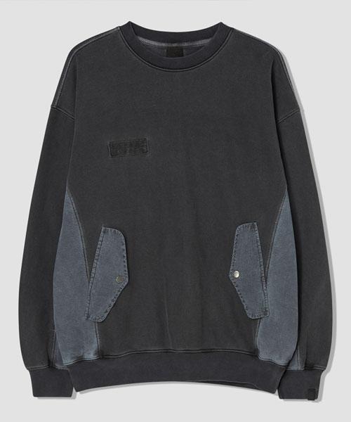 WANGGWAN Utility Washed Sweatshirt (Charcoal)