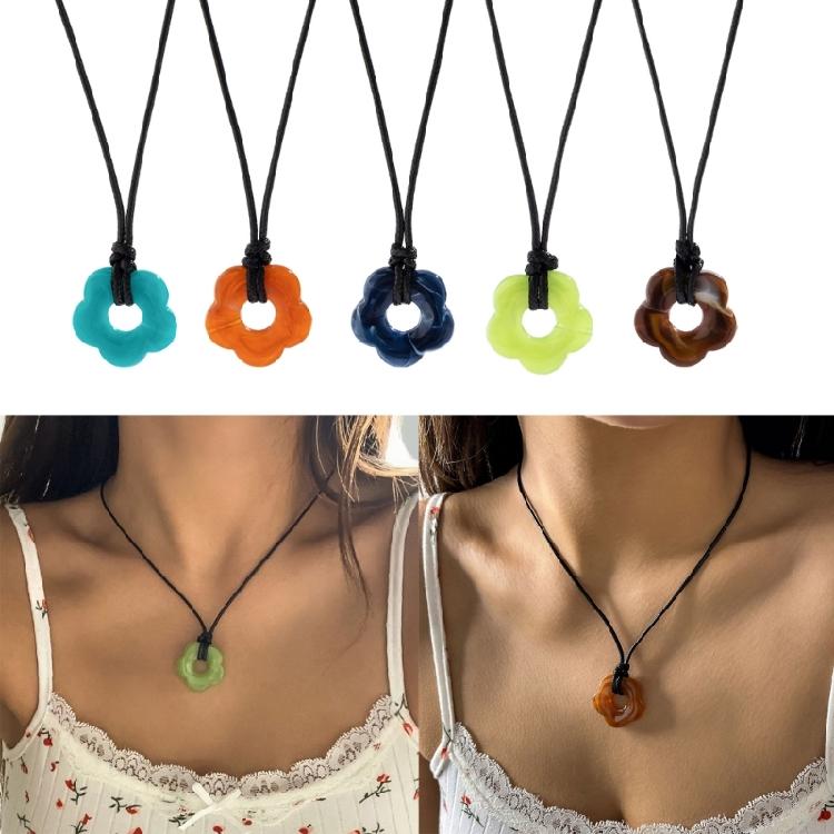 Blütenanhänger Schlüsselbein Kette Mode Schmuck Geschenk Geburtstag Hochzeit Valentinstag