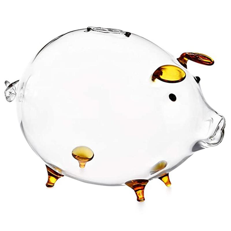 Piggy Bank Glass Piggy Bank Clear Money Pot Decorative Saving Pot Lovely Money Box For Decor Gift Home Kids