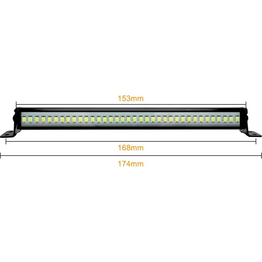 Globact Super Bright RC LED Light Bar Roof LED Lamp Kit 36 LED Light Bar for Traxxas TRX-4 SCX10 90027 SCX10 II 90046 RC4WD D90 1/10 RC Rock Crawler