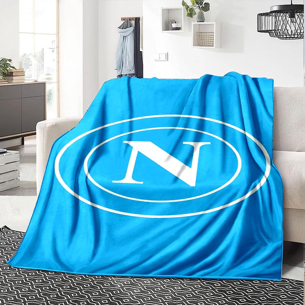 Napoli Theme Printed Blanket - Perfect for Couch, Bed, Travel & Outdoor Use | Machine Washable, Cozy & Durable.