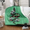 1pc Slytherin Snake Symbols Cartoon Blanket,Portable Throw for Travel & Camping, All Season Cozy Blanket,Ideal Gift