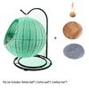 Cozy Rattan Cat Hanging Basket - Washable, Semi-Enclosed, All-Season Cat Bed for Winter Warmth