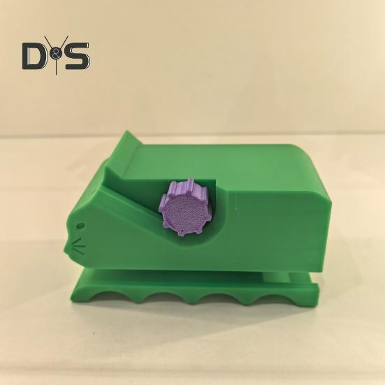 Cutter de carton pentru zgârierea pisicilor, tăietor de formă de pisică imprimat 3D, instrument de reciclare a cartonului portabil pentru zgârierea pisicilor DIY