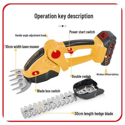 Wiederaufladbarer kabelloser Hand-Heckenschneider für tragbares Beschneiden und Gartenarbeit
