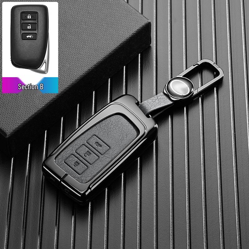 Metal Car Key Case for Toyota ES200, LX570, IS, ES, GX, RX, NX2000 (13th Gen)