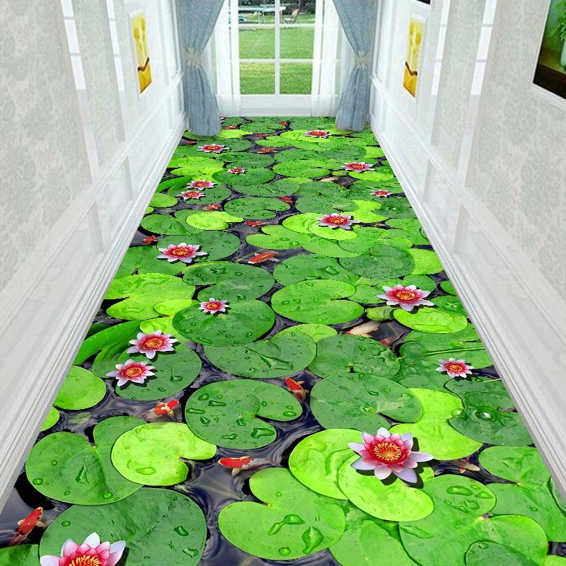 3D Corridor Carpet Living Room Carpet Bedroom Bedside Crawling Mat Coffee Table Entrance Door Mat