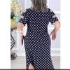 Letnia sukienka damska w kropki 2024 - styl europejski i amerykański