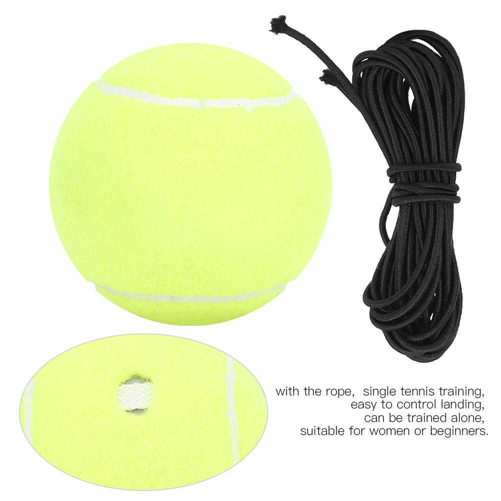4Pcs/Set High Elastic Tennis Ball with Rubber Band for Sports Practice Training Belt Line