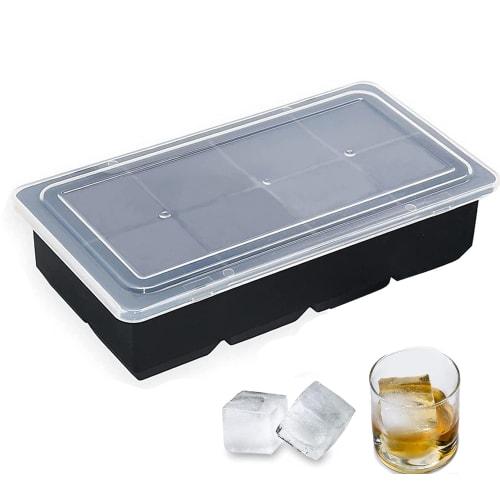 Silicone Ice Tray for Large Ice, Long-Lasting Ice, 5cm, Square Ice, Round Ice, Clear Ice Maker, Container with Lid, Rock Ice, Small Ice Maker, Soft Ic