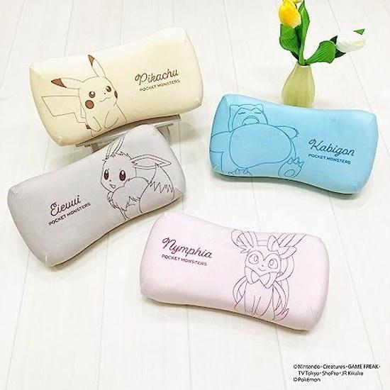 MORIPiLO low rebound cushion lumbar pillow Pokémon Ninfia (mini relax pillow) skin-friendly fluffy texture goods plush nap pink 15x31x8cm character