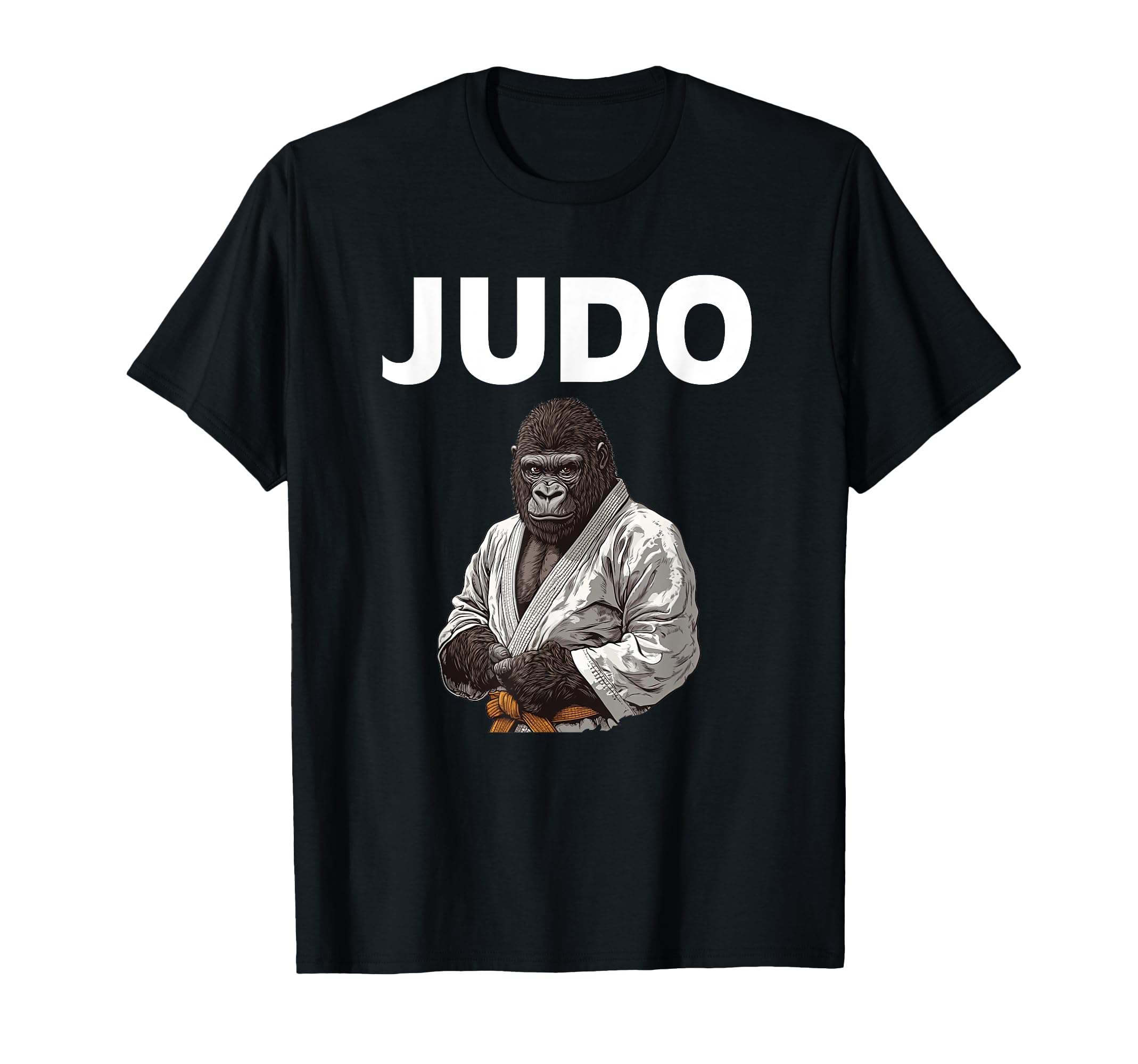 

Футболка Gorilla Judo Gi для боевых искусств с изображением гориллы чёрный