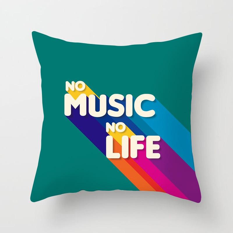 Office Sofa Cushion Cover Abstract Simple Creative Letter Pattern Pillow Cover Luxury Home Decor Cushion Cover