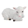 Resin Sheep Ornament Multipurpose Cute Vivid Fine Crafted Waterproof Garden Sheep Statue for Outdoor Indoor