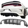 Rear Diffuser Compatible with 20152025 Dodge Charger SRT V3 Style Unpainted Black PP Splitter Bumper Lip Spoiler for Enhanced A