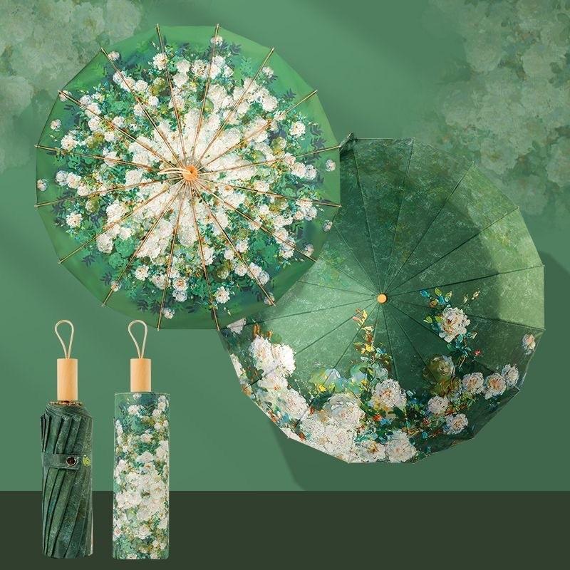 

16 спиц Алюминиевый сплав Двухслойный Винил Двусторонний Паркет Сверхбольшой Ветрозащитный Защита от солнца Ультрафиолетовая защита Защита от дождя Aluminum&16K