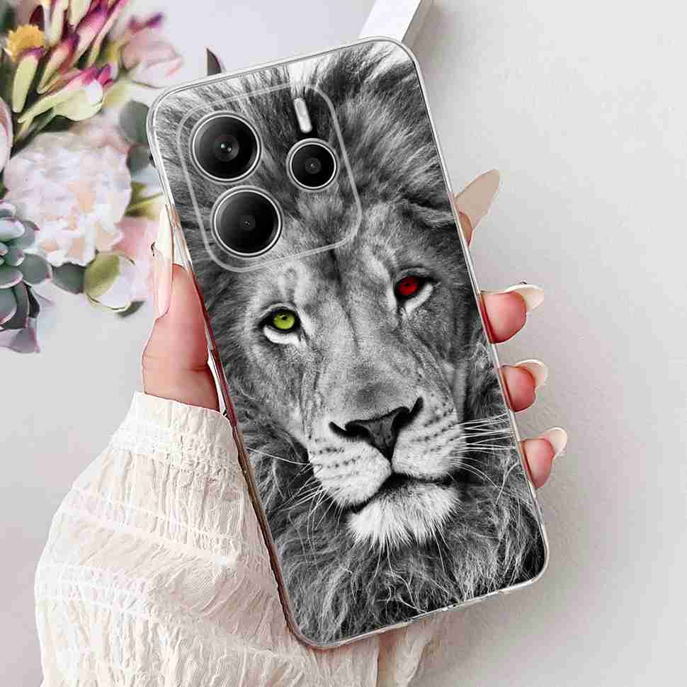 For Xiaomi Redmi Note 14 Pro 5G Case Beautiful Flower Heart Cover Soft Silicone Casing For Redmi Note 14 Note14 4G Cover Coque