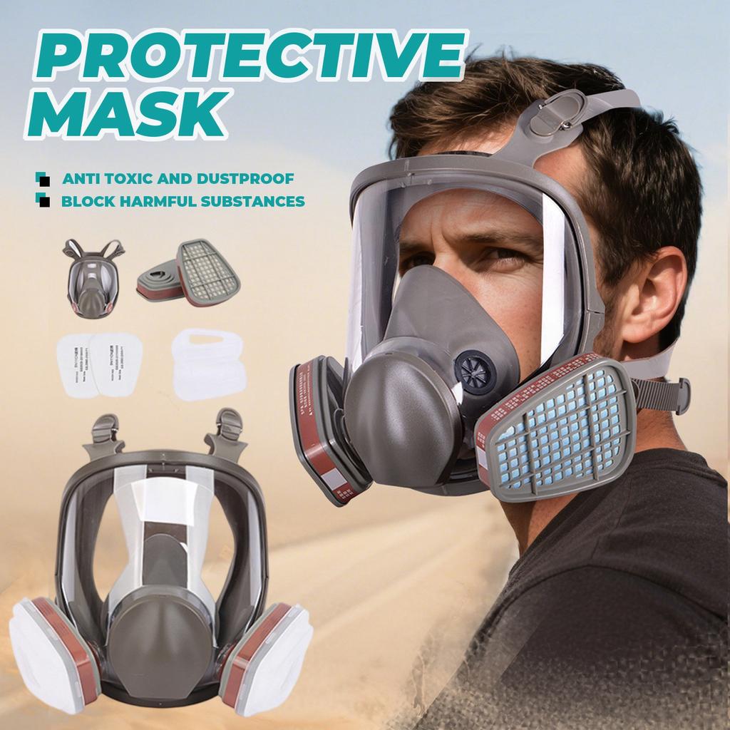 Gas Mask Spray Paint Chemical Pesticides Antigas Large Mask Wide Field Of View Dusts Protections Gas Mask