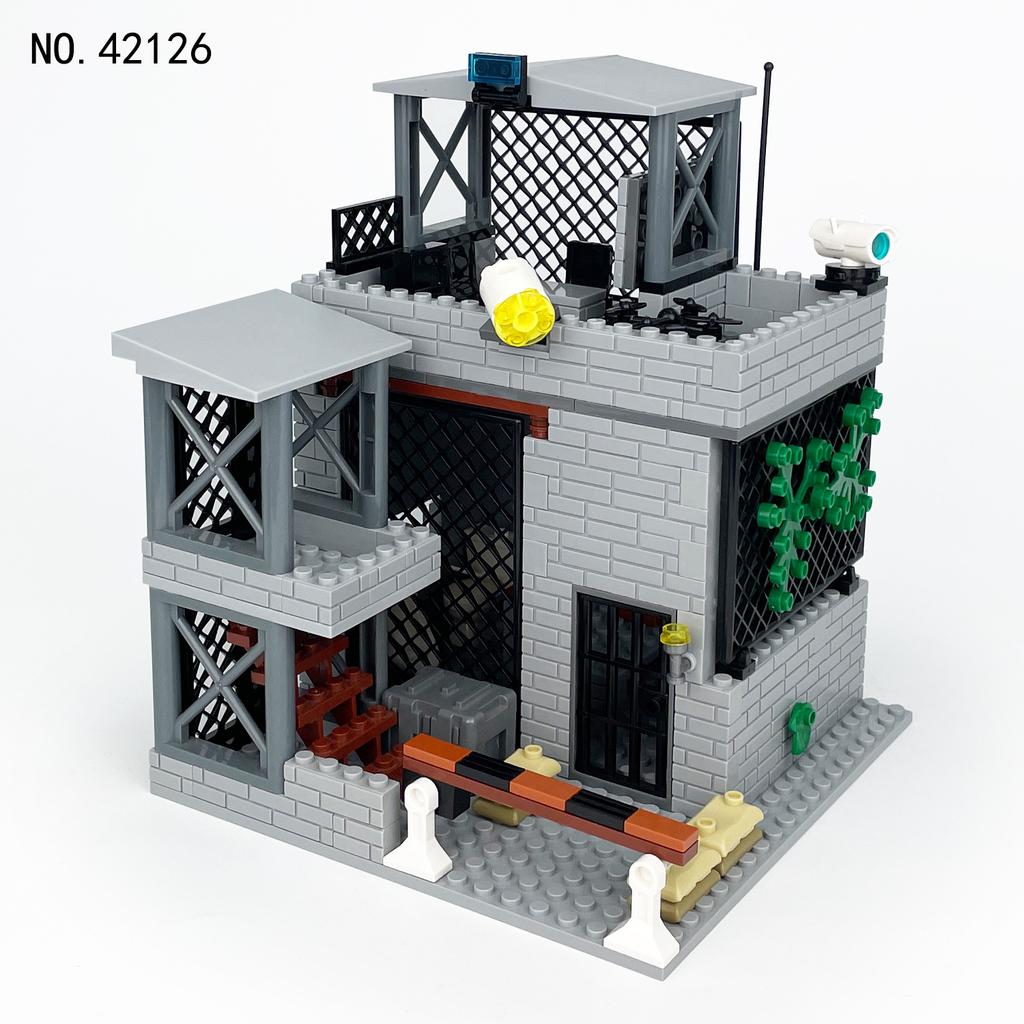 Military Series Inspection Level Bunker Scene Building Block Toys