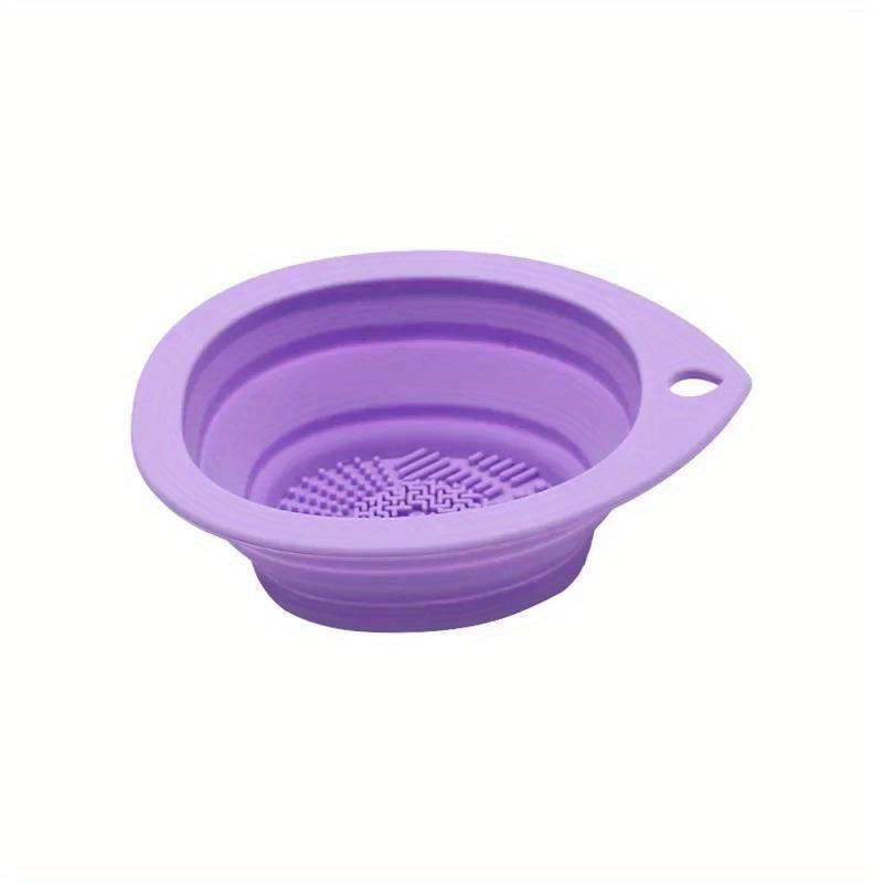 Silikonový čistič štětců na make-up Skládací miska na čištění labutěnky Štětce na oční stíny Mycí Soft Mat Kosmetické nástroje Scrubber Box