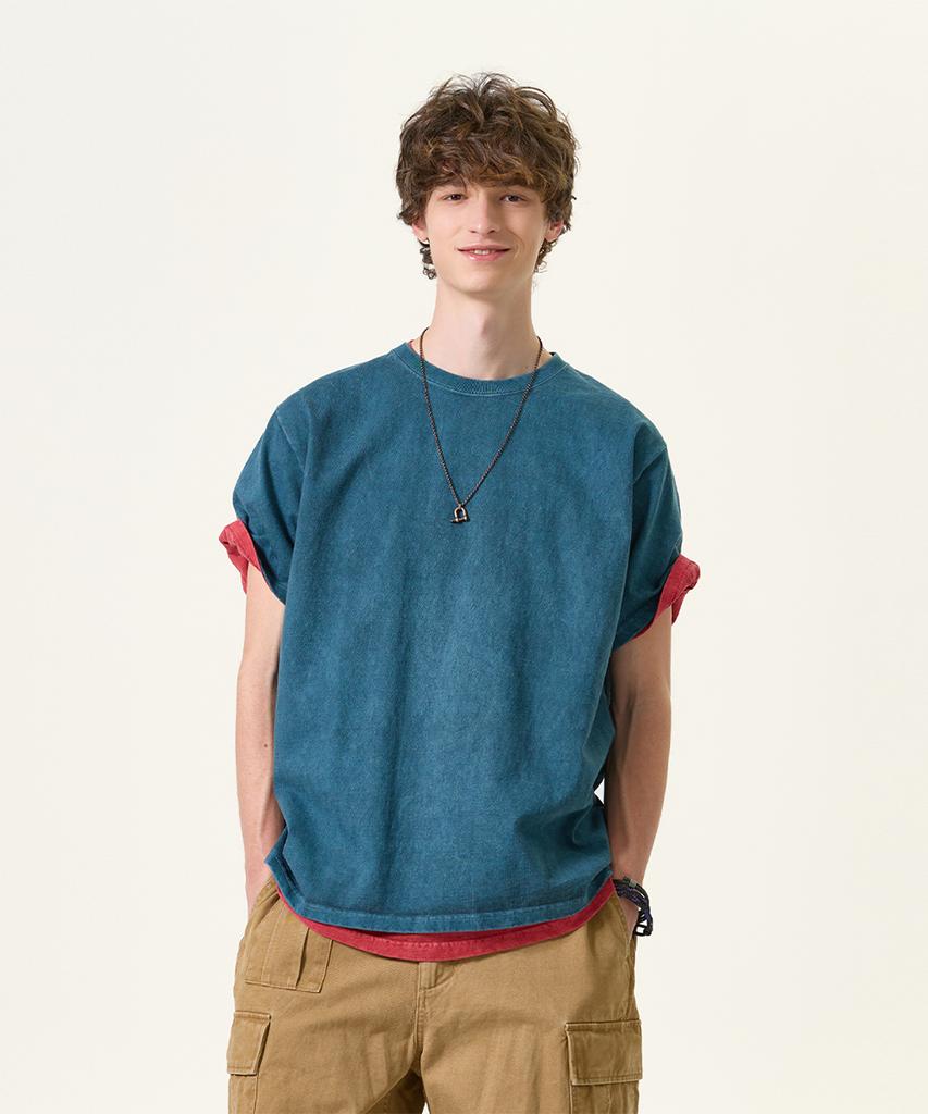 Guson Pigment-Dyed Heavy Cotton Short Sleeve T-Shirt Collection