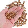 200pcs Polished Finish Wooden Beads Round Craft Beads Beads Peach Wood Beads  DIY Crafts