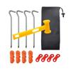 Wind Resistant Stakes Portables Tent Pegs Multifunctional Beach Tent Pegs for Outdoor Survival Gears