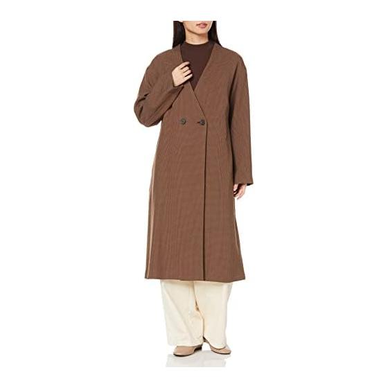 NATURAL BEAUTY BASIC Outer wool-like V-neck coat Chidori Ladies