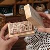 Daily Life 18 Beech Wood Seal Set Box Diy Diary Decoration Material Stamp Wooden Box Seal Kawai Stationery Lovely Gift Supplies