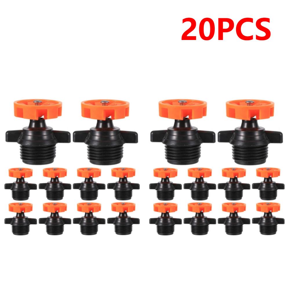 20-100PCS Rotatable Irrigation Dripper Garden Small Drip Irrigation System 6 Holes Atomizing Sprinkler Yard Watering Nozzle