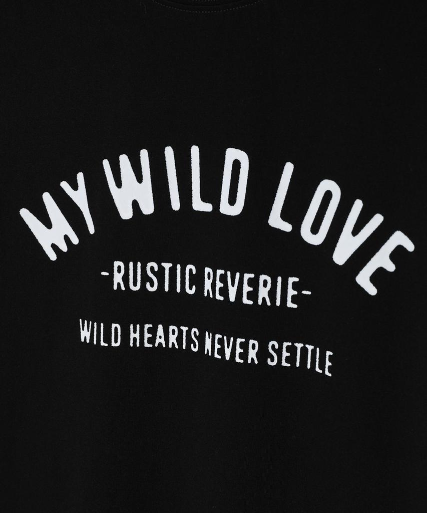 RUSTIC REVERIE My Wild Love Oversized T-Shirt_Black