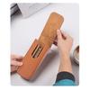 Compacts PU Pen Carrying Box With Protective Compartment 3/6 Slots Pen Case for Students Professional And Collectors