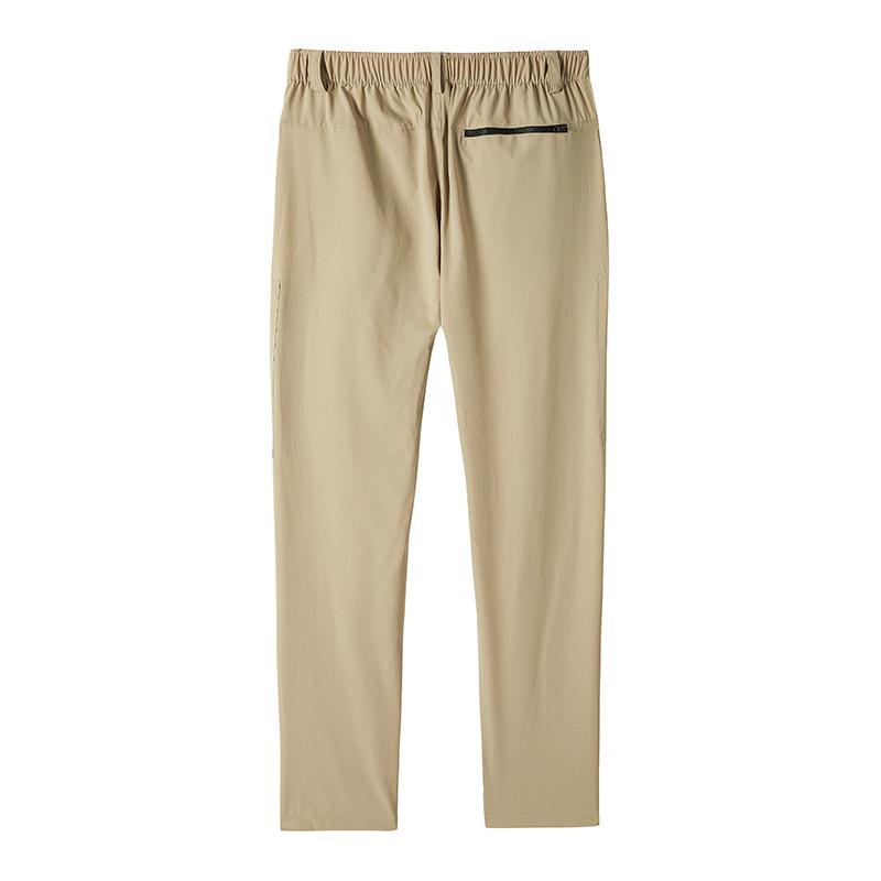 Plus Size Quick-Dry Antibacterial Casual Cargo Pants: Breathable, High Elasticity, Straight-Leg for Summer