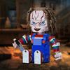 Halloween Horror Doll Building Blocks Scary Movie Clown Figures Model Kit - Decorative And Gift Toy for Fans Suitable for All Ag