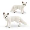 Realistic Polar Fox Model Set Four Variants Of Arctic Fox Figurines For Display And Collecting